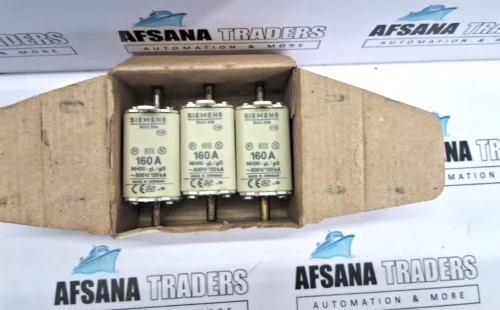 Lot of 3x siemens 3na3 836 fuse link nh00-gl/gg 160a