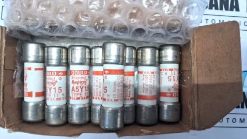 Lot of 7x Gould Shawmut A5Y15-11H, A5Y15 type-11 cargo switch board fuse 15A - Image 3
