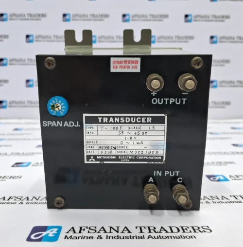 MITSUBISHI | T-100F | 110V | CLASS 1.5 | 0 ~ 1MA | 55~65 HZ | TRANSDUCER