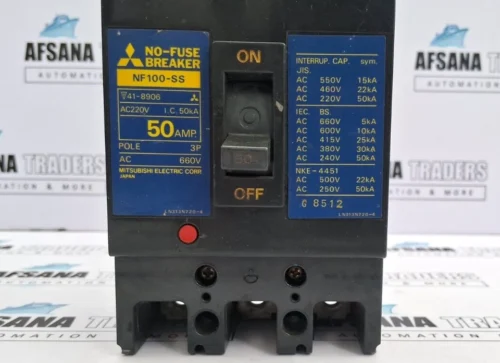 MITSUBISHI NF100-SS NO-FUSE BREAKER 50A AC220V 50KA - Image 3
