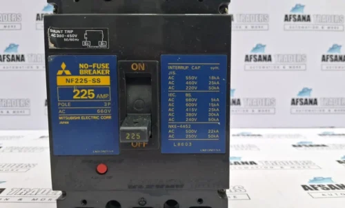 MITSUBISHI NF225-SS 225A NO-FUSE BREAKER 3 POLES AC660V - Image 3
