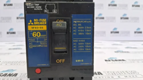 MITSUBISHI NF60-SS NO-FUSE BREAKER 60A AC600V 3 POLES - Image 3