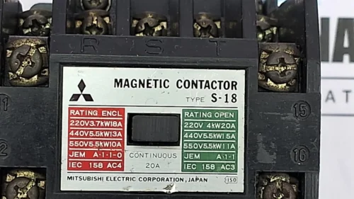 Mitsubishi electric s-18 magnetic contactor 20a - Image 3
