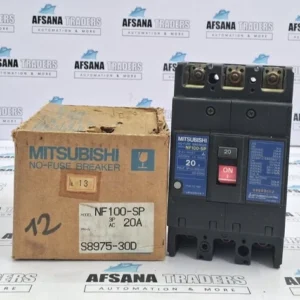 Mitsubishi nf100-sp no-fuse breaker 20a ac220v 50ka