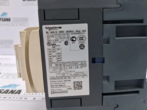 SCHNEIDER ELECTRIC LC1D40AV7 3 POLES CONTACTOR 400-440VAC COIL - Image 9