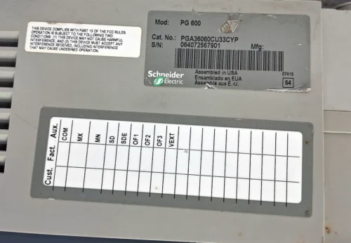 SQUARE D | PG 600 | AL800M23K | PGA36060CU33CYP | 600A | CIRCUIT BREAKER - Image 17