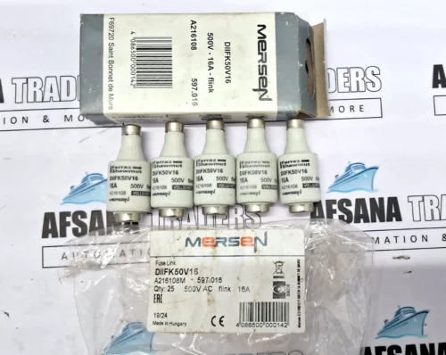 Set Of 5x Mersen (A216108) Diifk50v16 Fuses 500v-16a-flink  597.016 16A