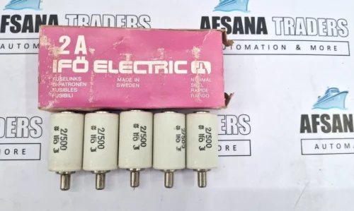 Set of 5x IFO Electric 2/500 2A 500V Ceramic Bottle Fuses