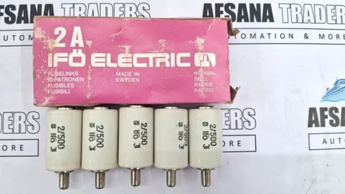 Set of 5x IFO Electric 2/500 2A 500V Ceramic Bottle Fuses - Image 5