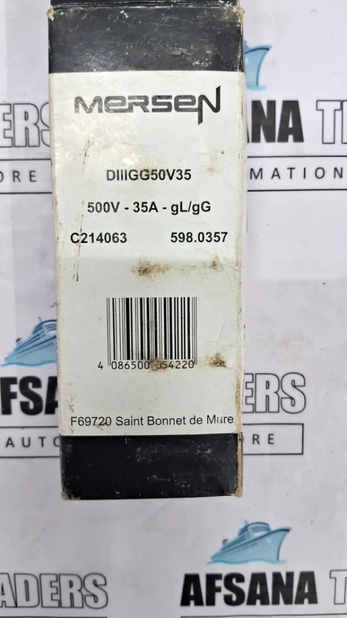 Set of 5x Mersen (C214063) Diiigg50v35 500v 35a Gl/Gg Fuses Fusibles Sicherungen - Image 6