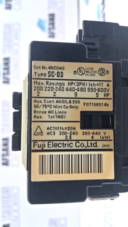 fuji electric Sc-03[11] Magnetic Contactor 100-110v 60hz 11a - Image 7