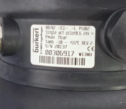 BURKERT | 8692 | 2712 | 2/2-WAY ANGEL SEAT CONTROL VALVE WITH POSITIONER - Image 8