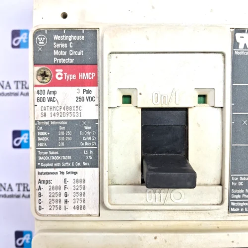 CUTLER-HAMMER | C HMCP | HMCP400X5C | 400 | 3 POLES | MOTOR CIRCUIT PROTECTOR - Image 12