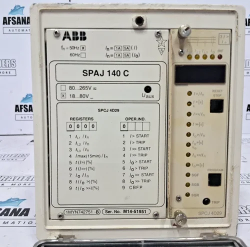 ABB | SPAJ140C | 1MYN742751-B | 50HZ 18-80V | OVERCURRENT AND EARTH-FAULT RELAY - Image 12