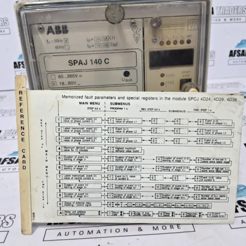 ABB | SPAJ140C | 1MYN742751-B | 50HZ 18-80V | OVERCURRENT AND EARTH-FAULT RELAY - Image 11