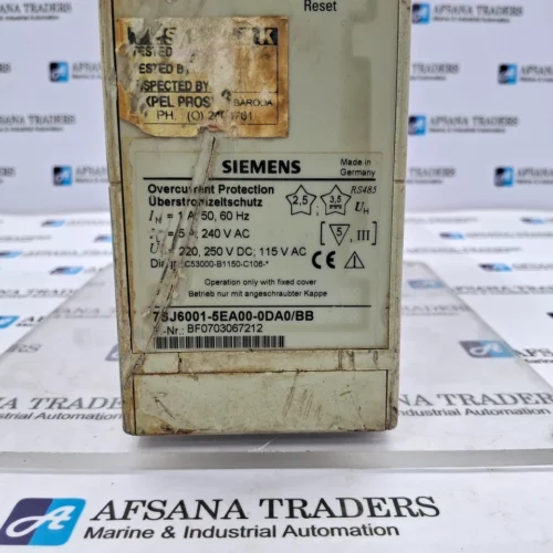 SIEMENS | 7SJ6001-5EA00-0DA0/BB | OVERCURRENT PROTECTION - Image 11