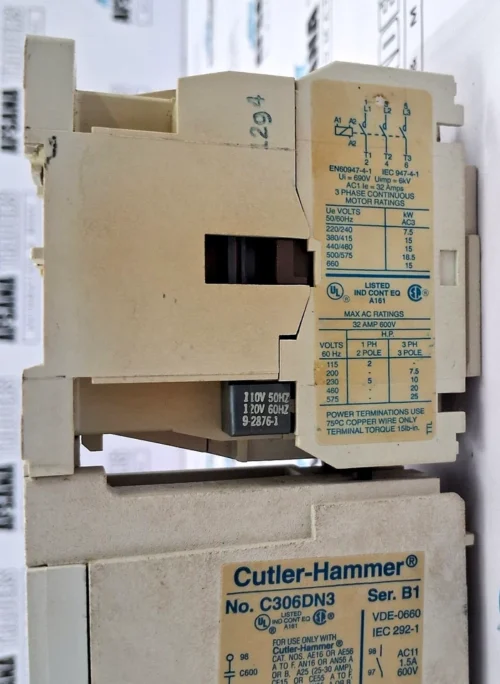 EATON | CUTLER-HAMMER | CE15FN3 | C306DN3 | STARTER CONTACTOR WITH RELAY - Image 10