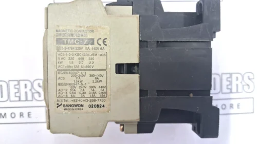 sangwon  tmc-7 magnetic contactor 440V 11A kW2.2 - Image 9