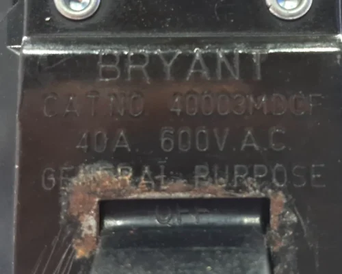 BRYANT | 40003MDCF | 40A 600VAC | MANUAL MOTOR CONTROLLER SWITCH - Image 7