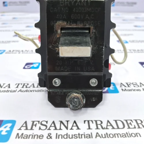 BRYANT | 40003MDCF | 40A 600VAC | MANUAL MOTOR CONTROLLER SWITCH - Image 5