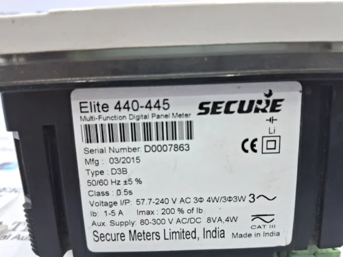 SECURE | ELITE 440-445 | MULTI-FUNCTION DIGITAL PANEL METER - Image 7