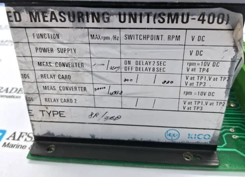 KIKO | SMU-400 | AUPA 941 | 0V72H73 | SPEED MEASURING UNIT - Image 12