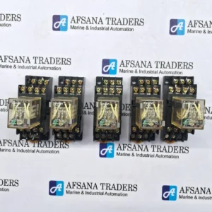 LOT OF 5X OMRON | MY4N | 10 Y2YT | 24VDC | RELAY WITH SOCKET