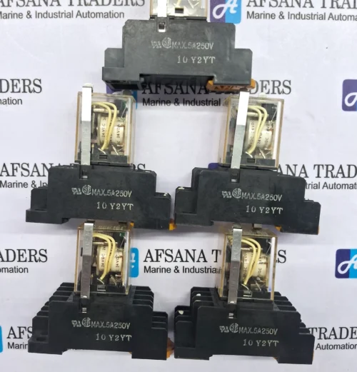 LOT OF 5X OMRON | MY4N | 10 Y2YT | 24VDC | RELAY WITH SOCKET - Image 6