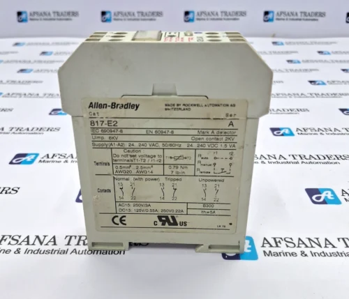 ALLEN-BRADLEY | 817-E2 | SER A | 24-240VAC 50/60HZ | THERMISTOR PROTECTION RELAY - Image 3