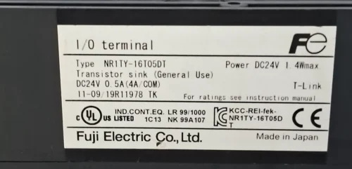 FUJI ELECTRIC | NR1TY-16T05DT | DC24V | INPUT/OUTPUT TERMINAL - Image 7