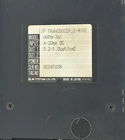 M-SYSTEM | HVPN-7A1 | MB-01/P7 | 4-20MA DC | I/P TRANSDUCER, 2-WIRE - Image 7