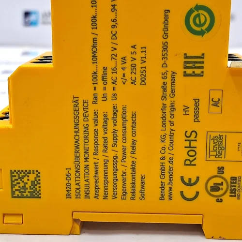BENDER | IR420 | IR420-D6-1 | INSULATION MONITORING DEVICE - Image 6