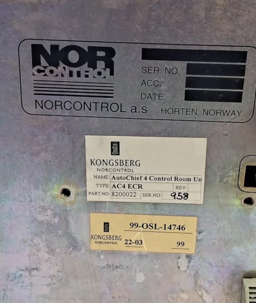 KONGSBERG | NORCONTROL | AUTOCHIEF 4 | AC4 ECR | 8200022 | CONTROL ROOM UNIT - Image 15