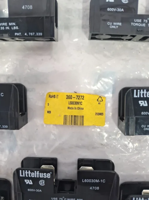 LOT OF 9X LITTELFUSE | L60030M-1C | 600V-30A | FUSE HOLDER - Image 15