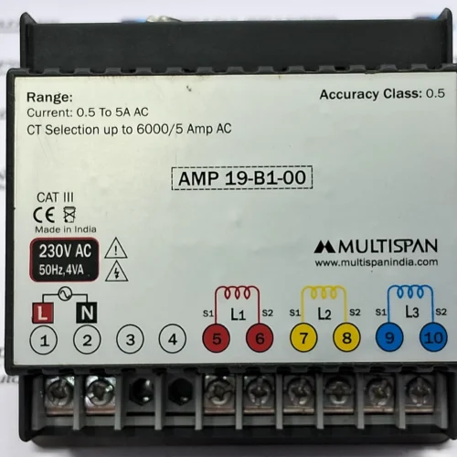MULTISPAN | AMP 19 | AMP 19-B1-00 | 230VAC 50HZ 4VA | A | METER - Image 7