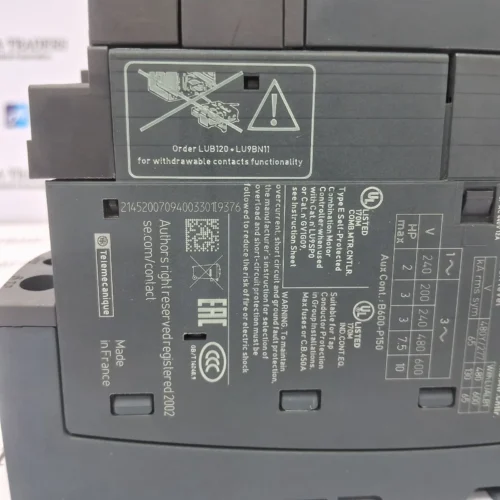 SCHNEIDER LUB12, LUCA12BL STARTER CONTROL UNIT - Image 10