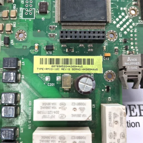ABB | RMIO-12C | REV:G | 68789109 D 1/8 | 68789109 0 | CONTROL BOARD - Image 8