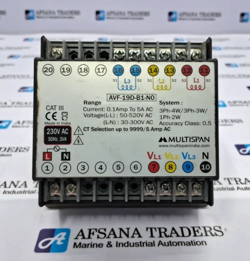 MULTISPAN | AVF 19 | AVF-19D-B1-N0 | 230VAC 50HZ 3VA | VAF | METER - Image 6