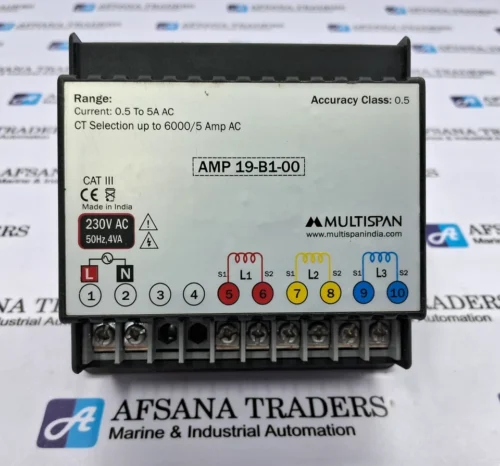 MULTISPAN | AMP 19 | AMP 19-B1-00 | 230VAC 50HZ 4VA | A | METER - Image 6