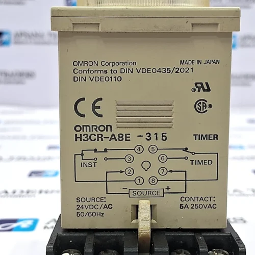 OMRON | H3CR-A8E-315 | 0 TO 30 | 24VDC | SEC | TIMER WITH BASE - Image 7