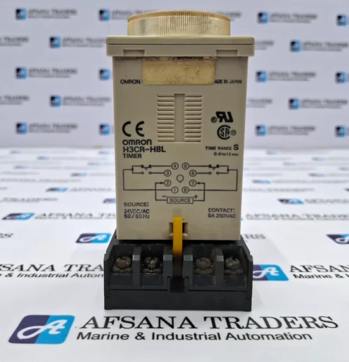 OMRON | H3CR-H8L | 0 TO 6 | SEC | 24VDC/AC | TIMER WITH BASE - Image 2