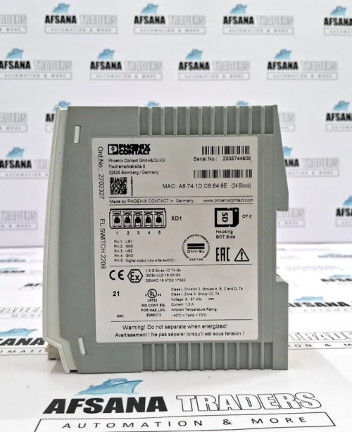 PHOENIX CONTACT FL SWITCH 2208 INDUSTRIAL ETHERNET SWITCH 2702327 - Image 6