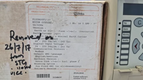 AREVA | MICOM | P120 | A00M11 | P120A00F112BC1 | OVERCURRENT RELAY - Image 10