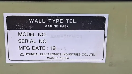 HYUNDAI | HAW-300A-1 | HEI-AT002 | RL DS2-C-24V | WALL TYPE TELEPHONE - Image 10