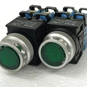 KOINO KBL25AP-3C LAMP 24V 1W 250VAC 6A CAP COLOR GREEN 2X LOT