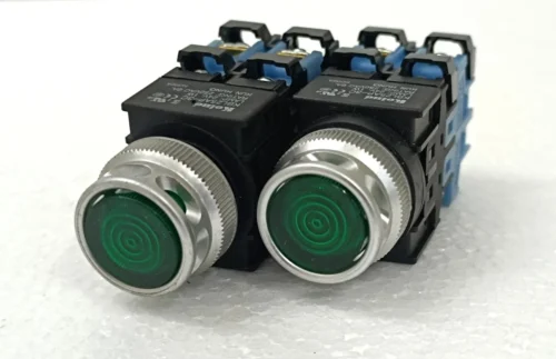 KOINO KBL25AP-3C LAMP 24V 1W 250VAC 6A CAP COLOR GREEN 2X LOT