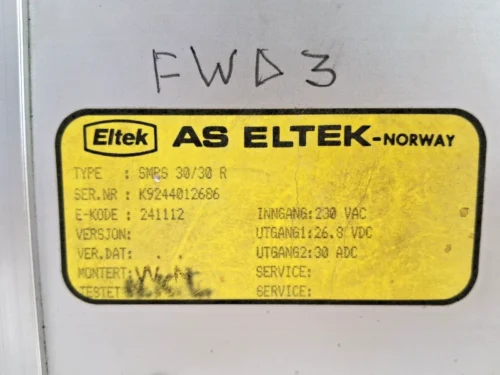 ELTEK SMPS 30/30 R SWITCH MODE POWER SUPPLY - Image 4