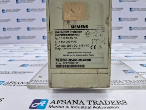 SIEMENS | 7SJ6001-5EA00-0DA0/BB | OVERCURRENT PROTECTION “ONLY PARTS” - Image 7