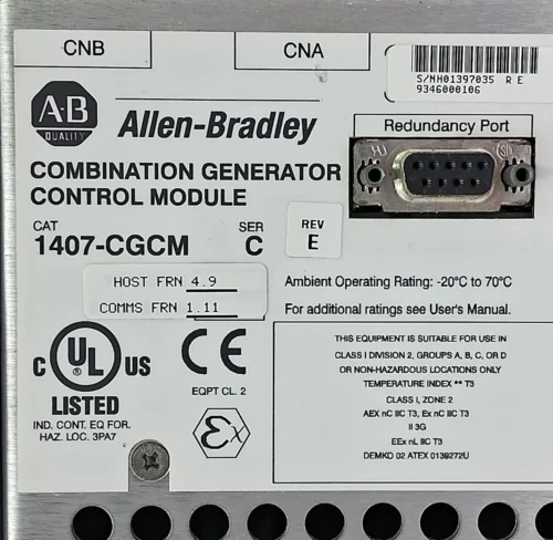 ALLEN-BRADLEY 1407-CGCM COMBINATION GENERATOR CONTROL MODULE SER C REV E - Image 8