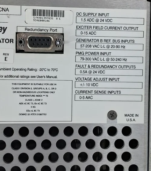 ALLEN-BRADLEY 1407-CGCM COMBINATION GENERATOR CONTROL MODULE SER C REV E - Image 7